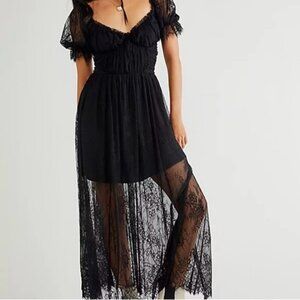 Free People Dear Jane Lace Midi Dress
